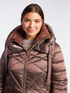 Down jacket with double collar image number 2