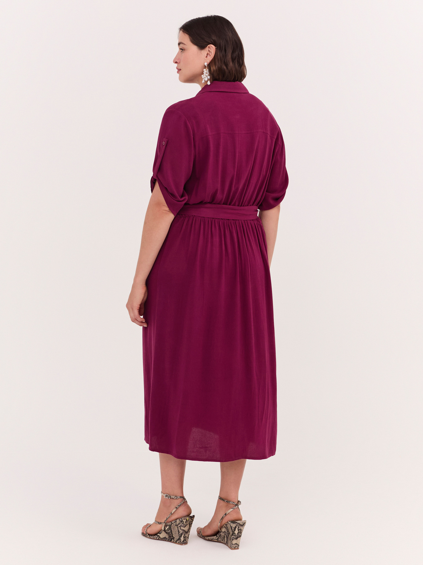 Hemdblusenkleid POWER aus Viskose image number 1