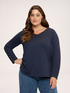 T-shirt in jersey con bottonicini sui polsisni image number 0