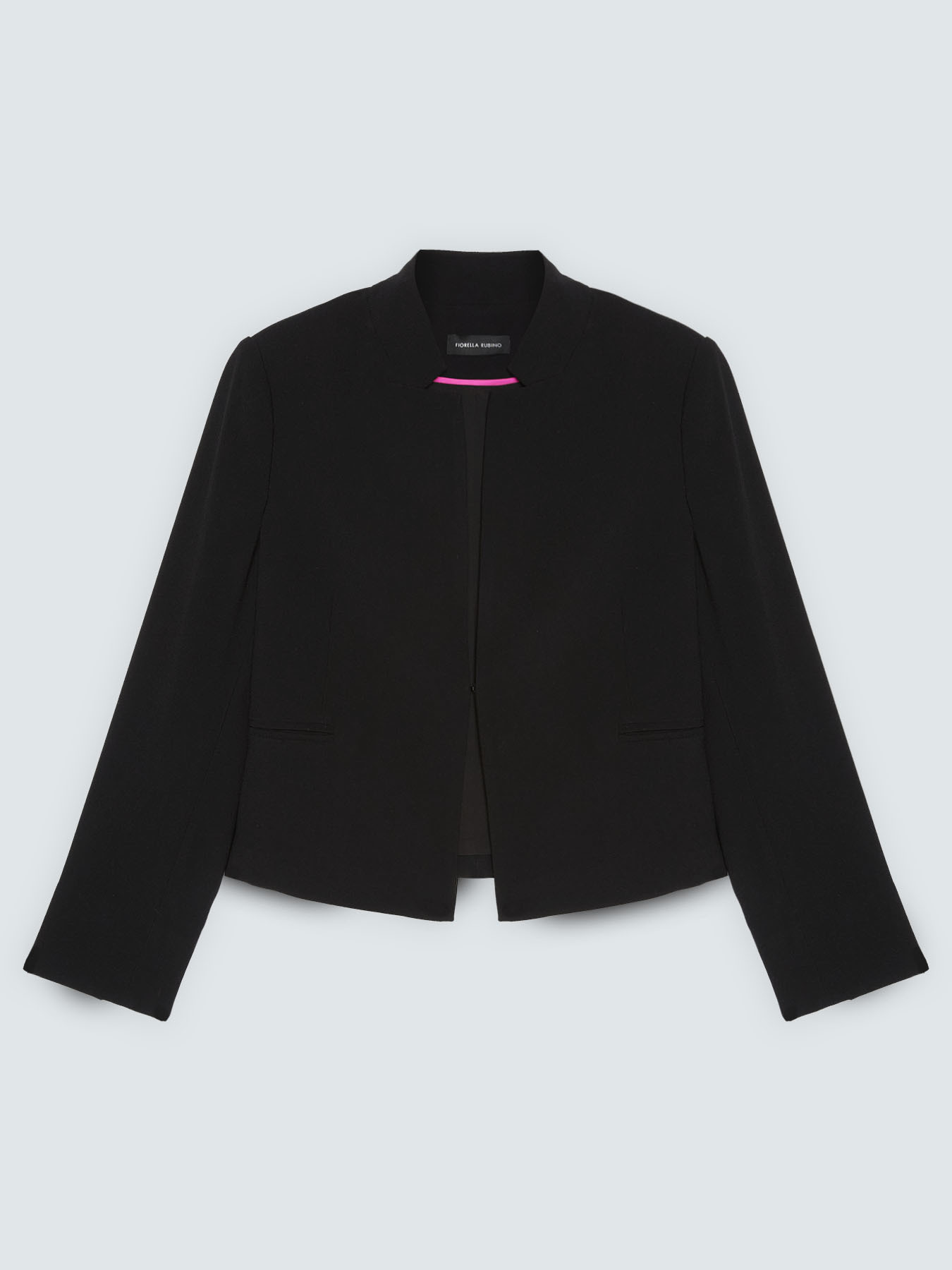 Blazer cropped in tessuto stretch image number 5