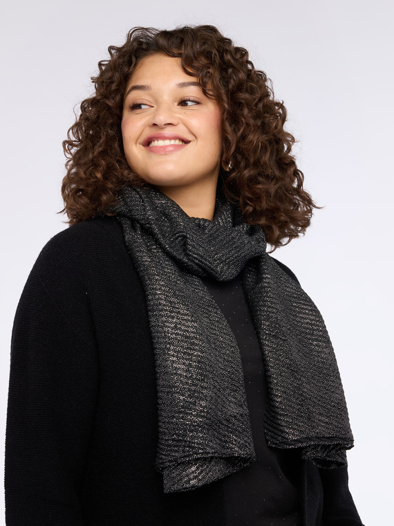 Foulard long effet brillant