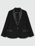 Blazer con detalles de raso image number 5