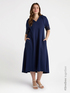 Dress with hood and embroidery image number 0