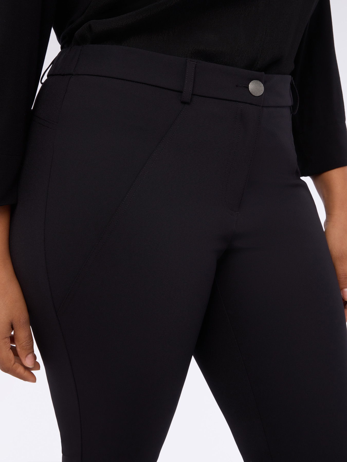 Skinny pants with decorative zips image number 3