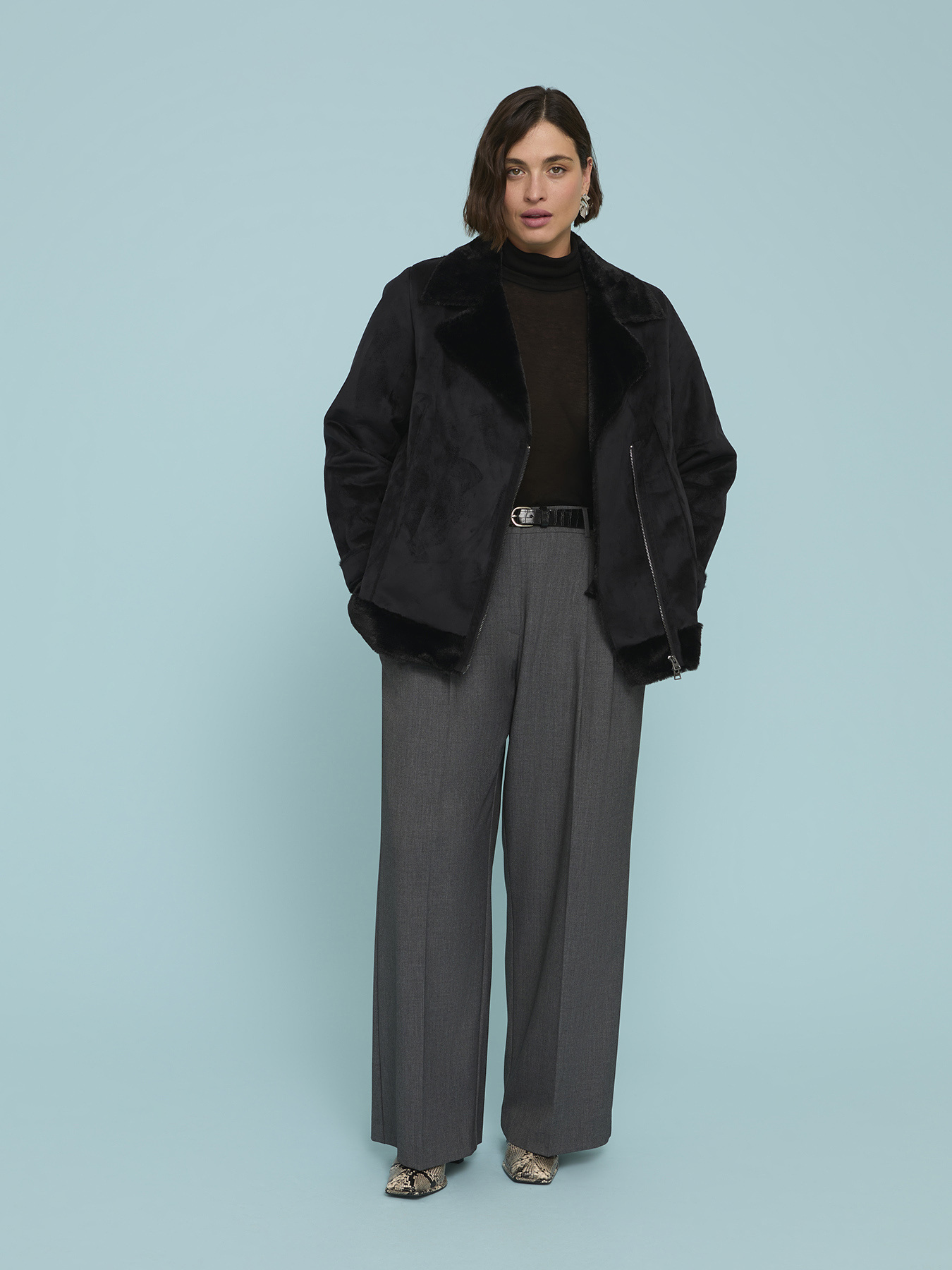 Pantaloni Wide Leg sartoriali image number 2