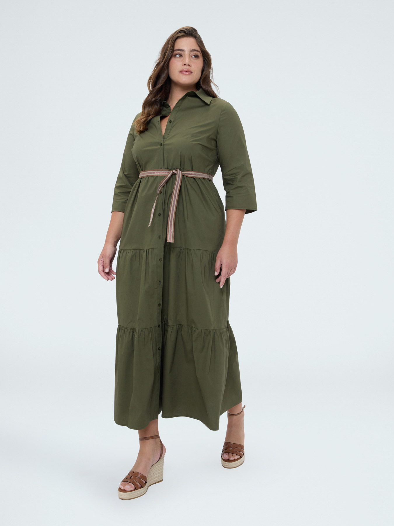 Power viscose shirt dress image number 2