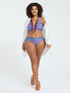 Bikini con estampado multicolor y lazos image number 3