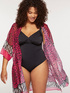 Printed open-front kaftan image number 0