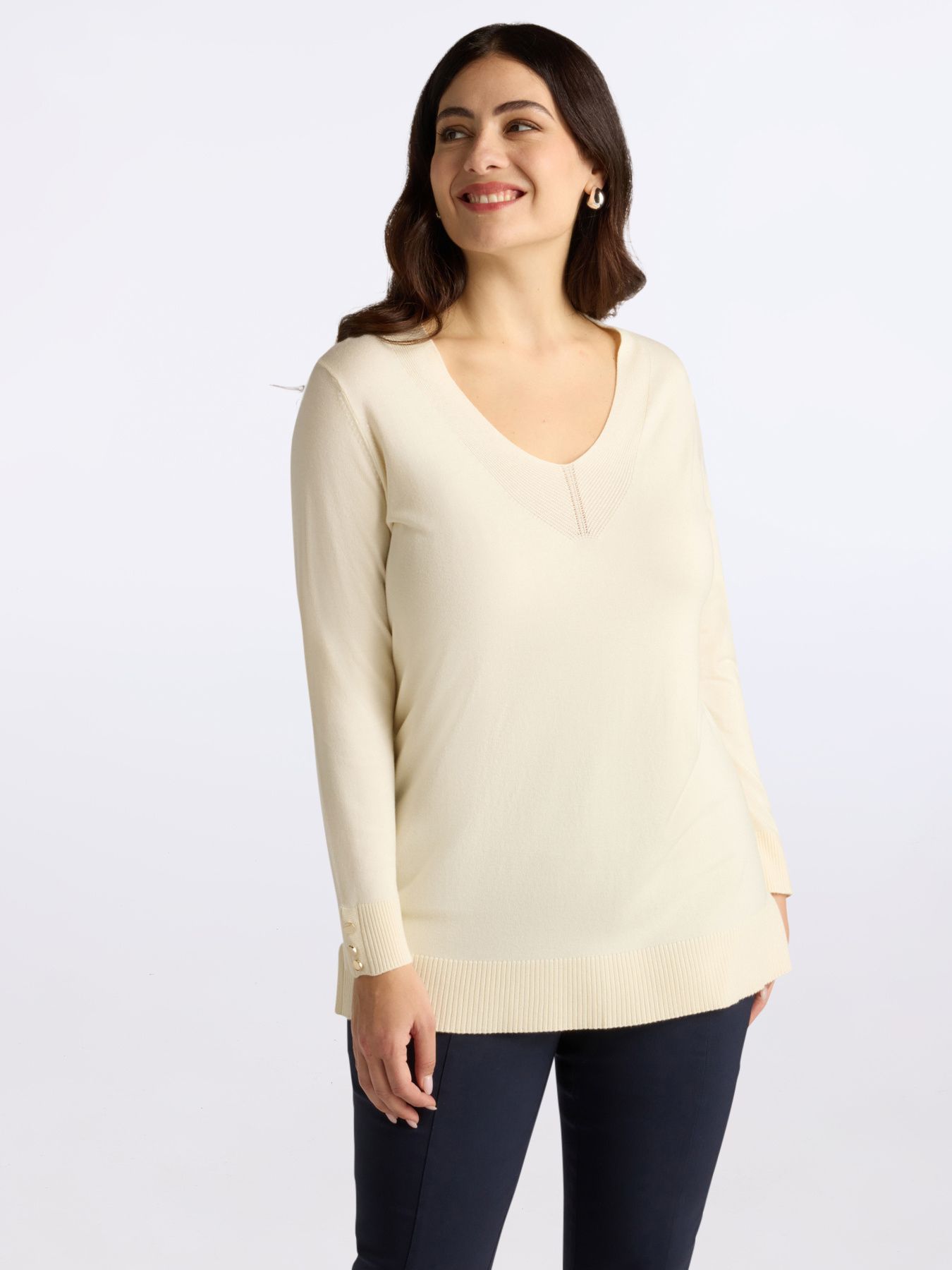Pull long en viscose LENZING™ ECOVERO™ image number 0