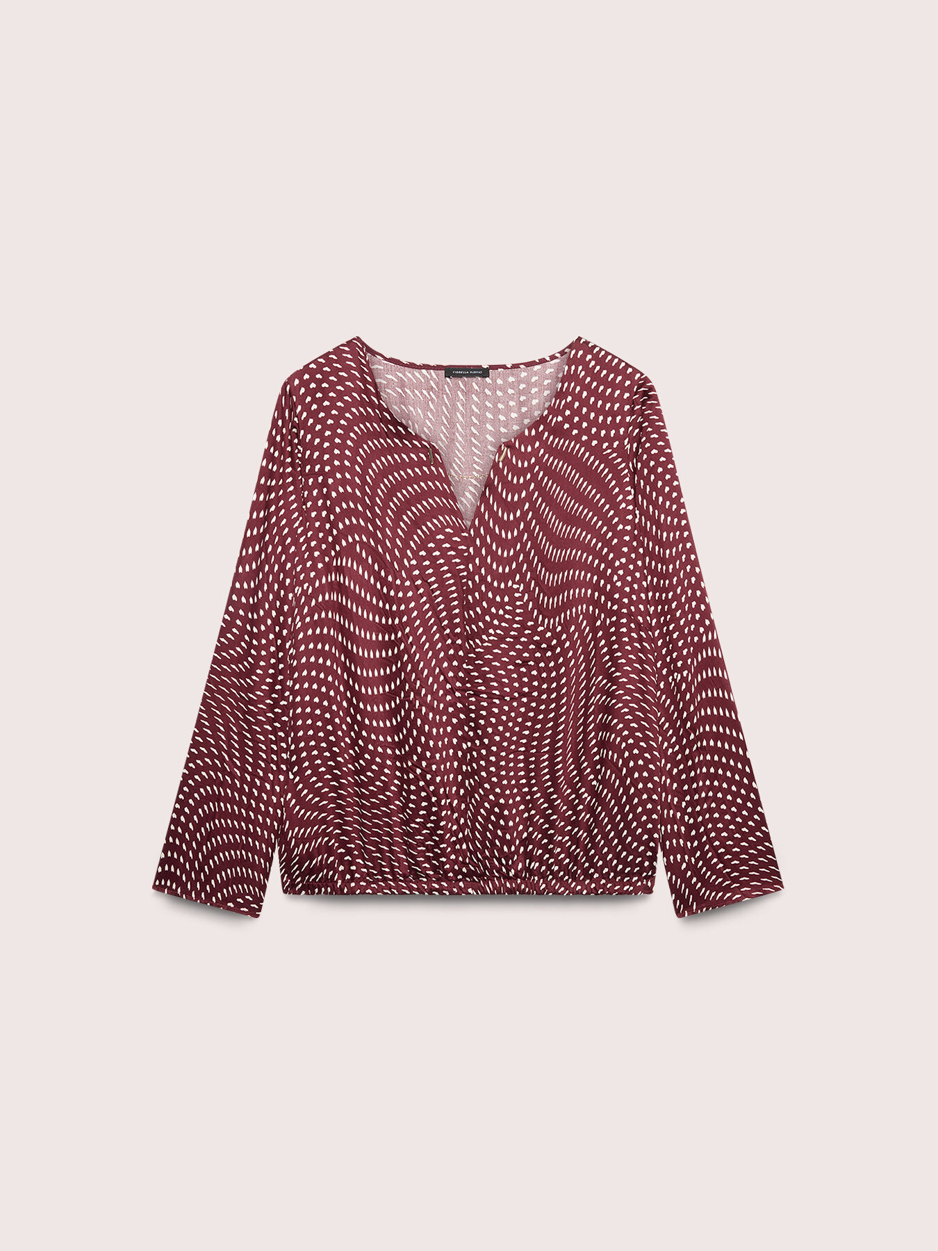 Blouse with heart print image number 4