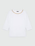 T-shirt avec cha&icirc;ne &agrave; l'encolure image number 4
