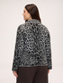Knit jacket with animal print image number 1