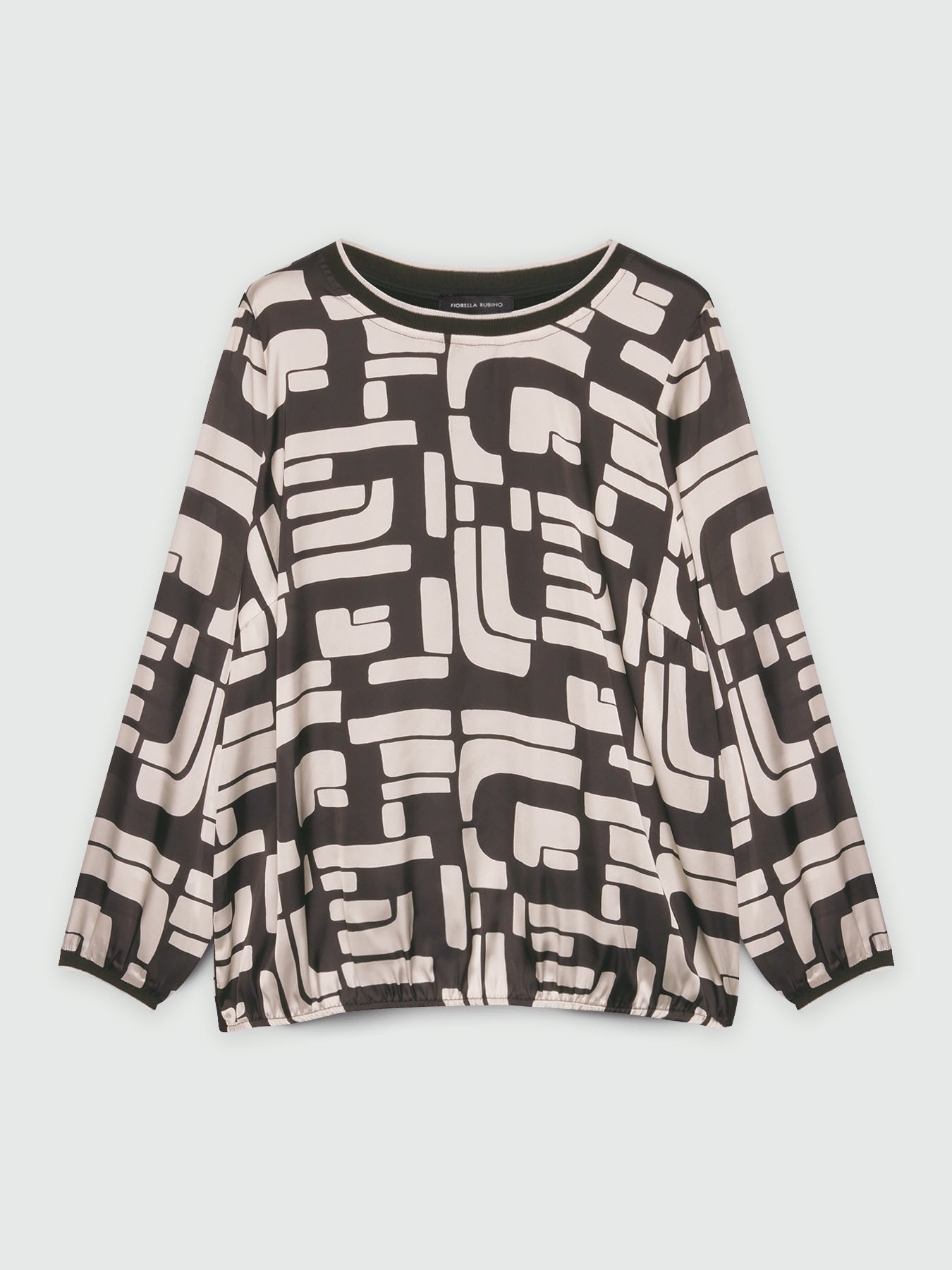 T-shirt avec imprim&eacute; g&eacute;om&eacute;trique image number 4