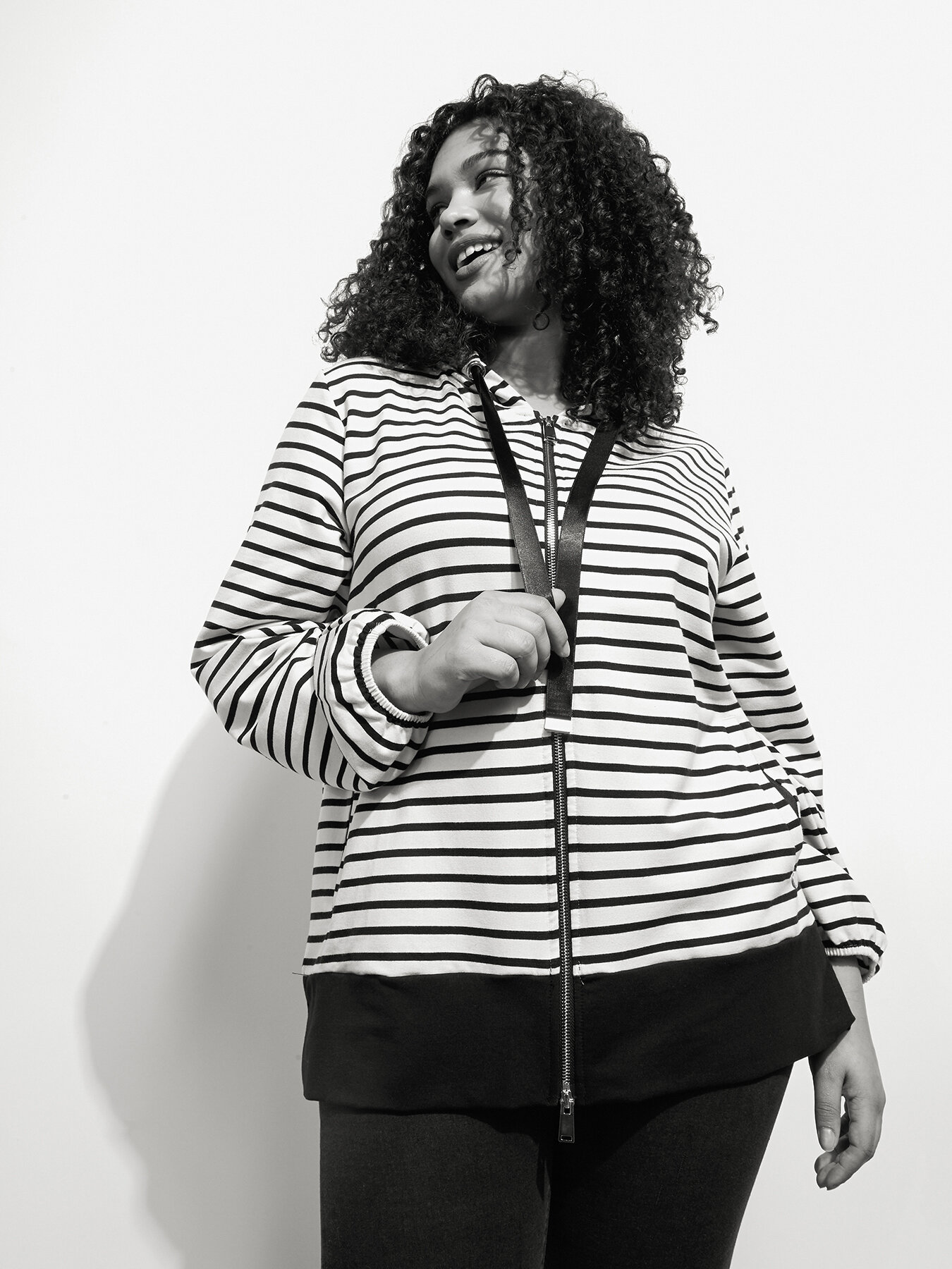 Sweat-shirt &agrave; rayures image number 0