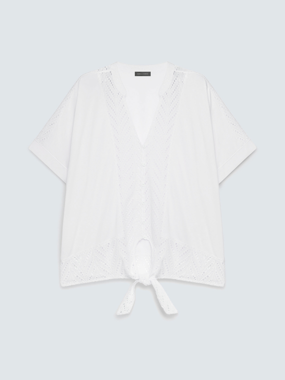 Sangallo blouse with knot