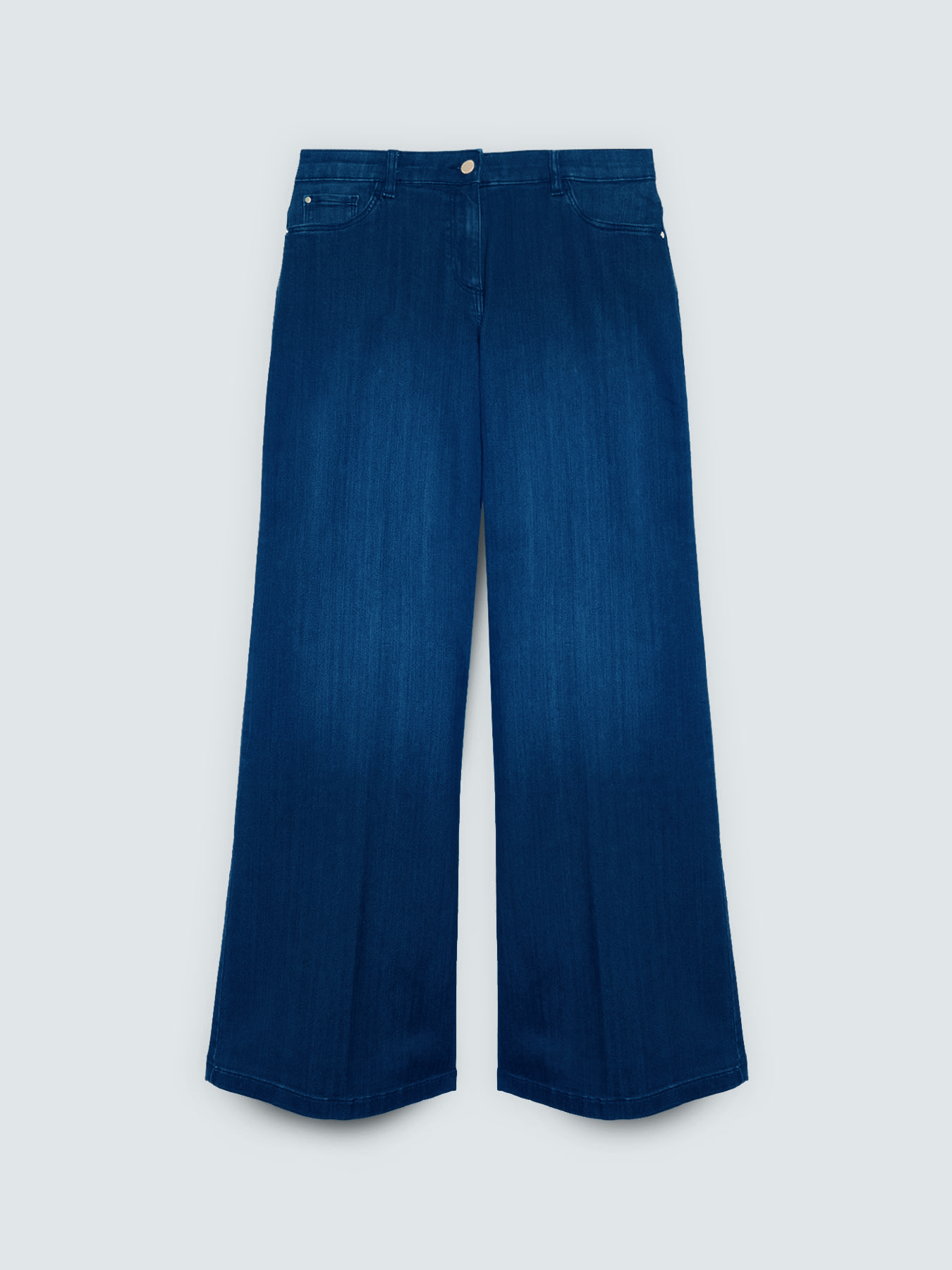 Jeans Wide Leg lavado azul image number 5