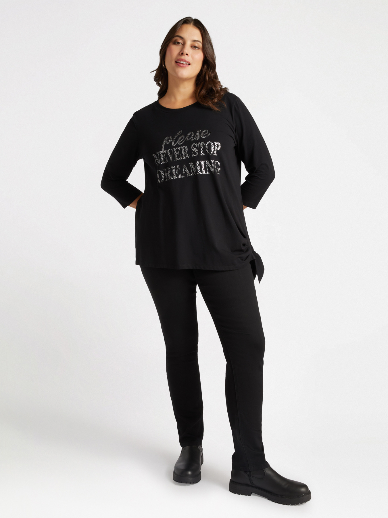 T-shirt avec message de motivation imprim&eacute; image number 2