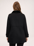 Cappotto misto lana con colletto paillettes image number 1