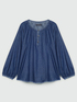Blusa in denim image number 4