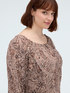 Off-shoulder blouse with print image number 3