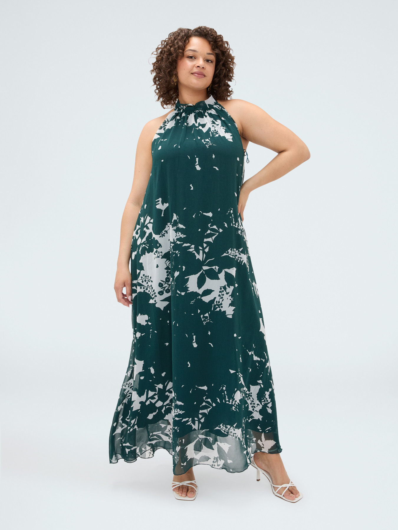 Robe longue Free imprim&eacute; foliage image number 0