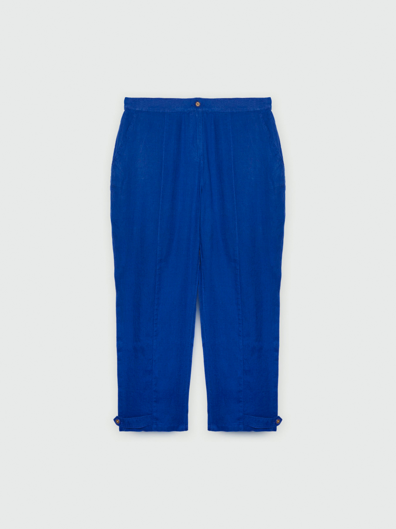 Pantaloni balloon in lino image number 4