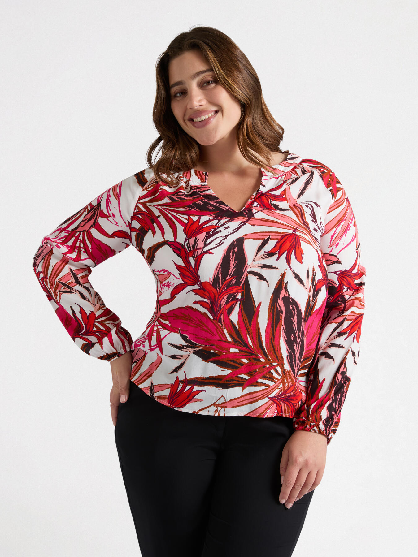 Blusa dalla stampa foliage image number 0