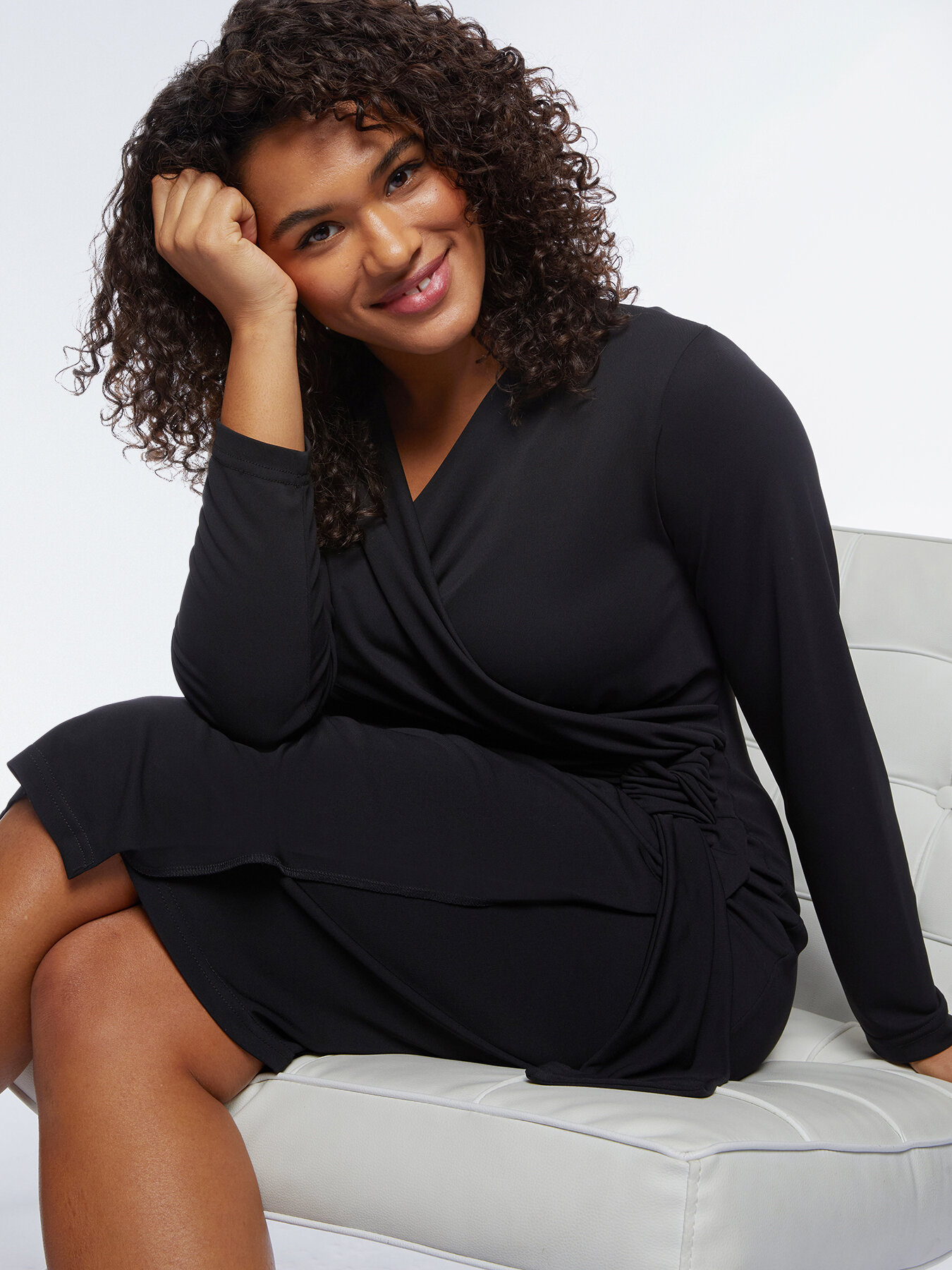 Robe en jersey cache-c&oelig;ur image number 2