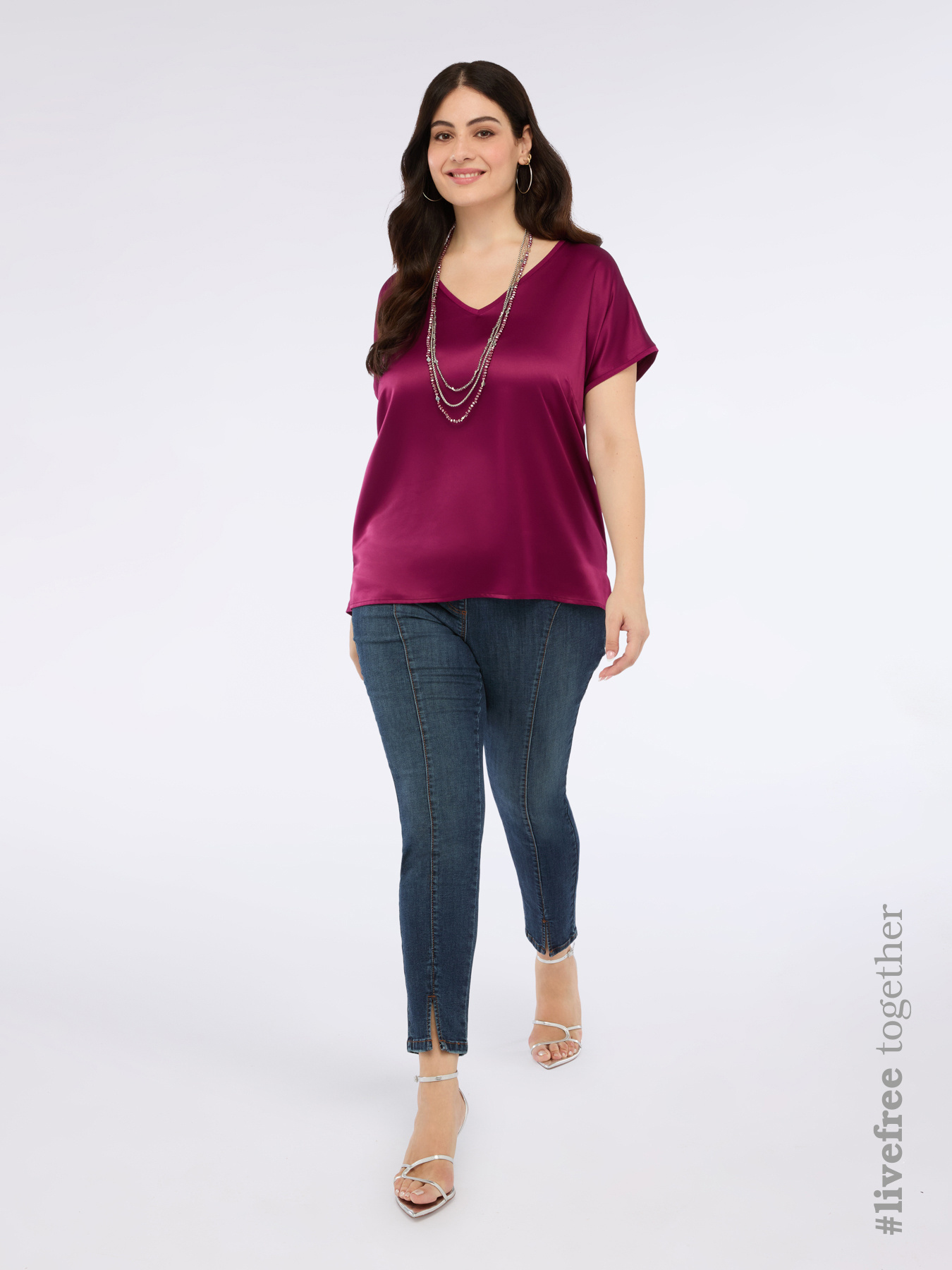 Elastic waist jeggings image number 2