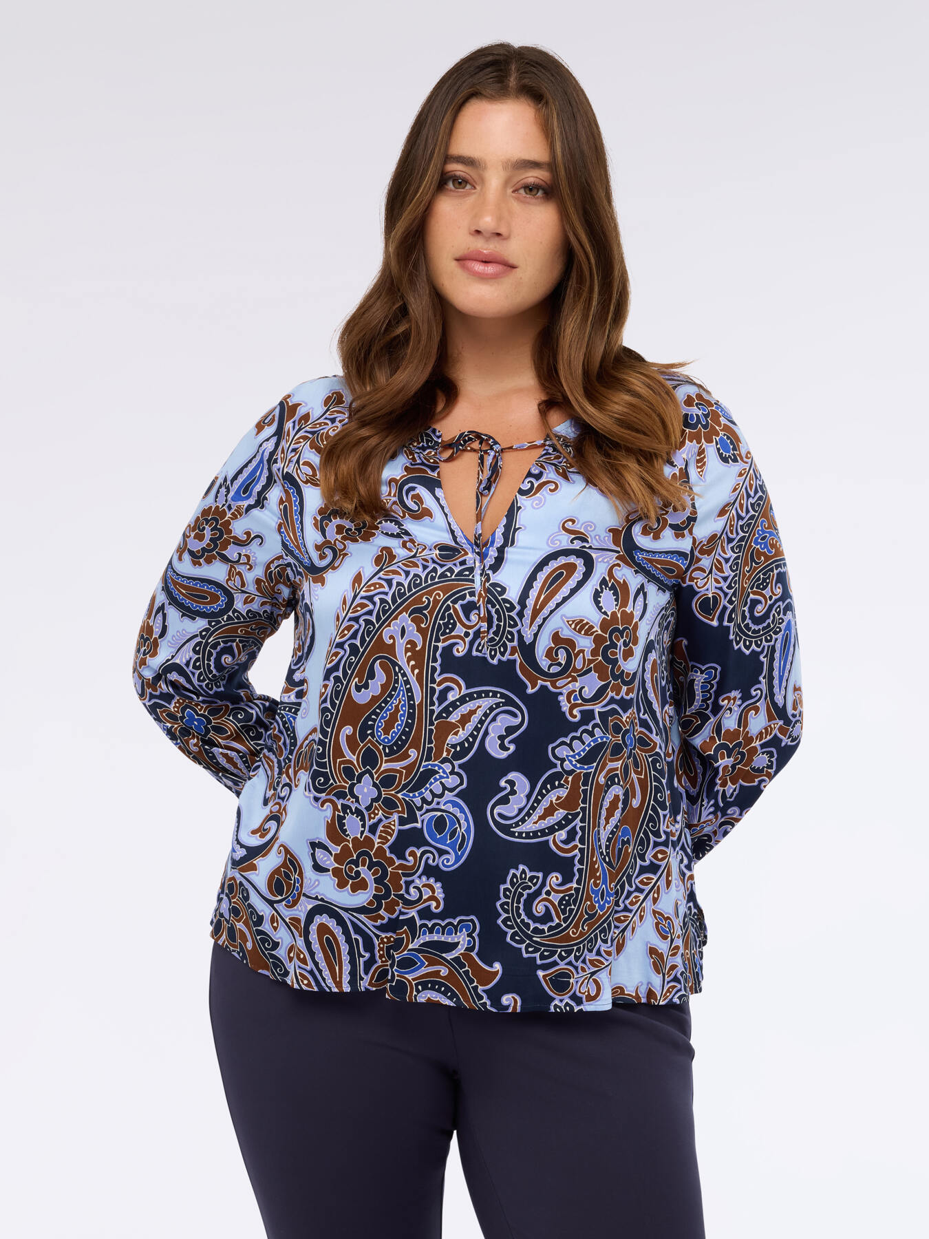 Viskose-Bluse mit Paisley-Muster image number 2