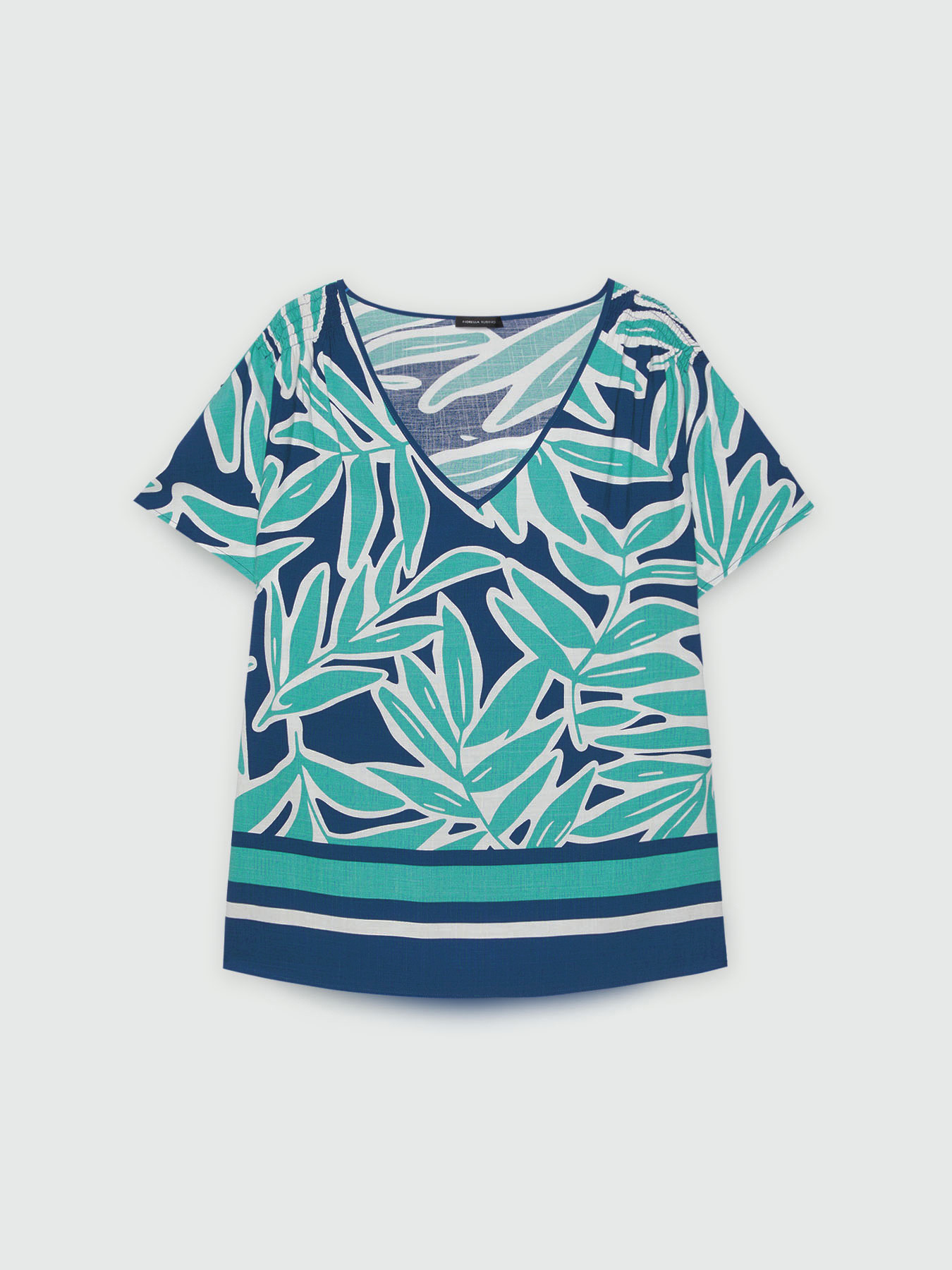 LENZING&trade; ECOVERO&trade; viscose print blouse image number 4