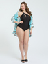 Costume intero monospalla con cut-out image number 3