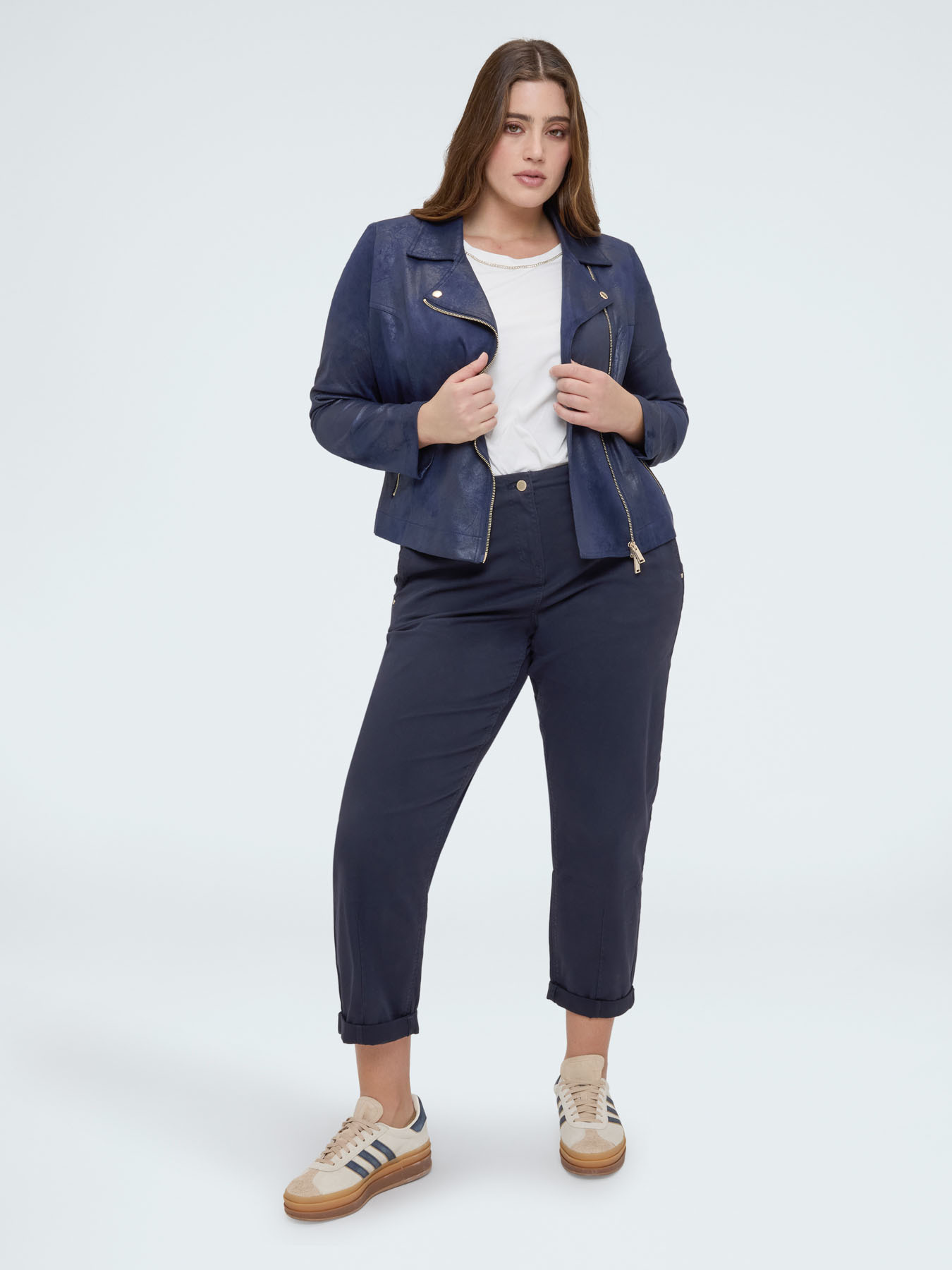 Bikerjacke mit asymmetrischem Rei&szlig;verschluss image number 3