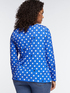 Polka dot T-shirt with cowl neck image number 1