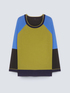 Colour block sweater with round neck image number 3