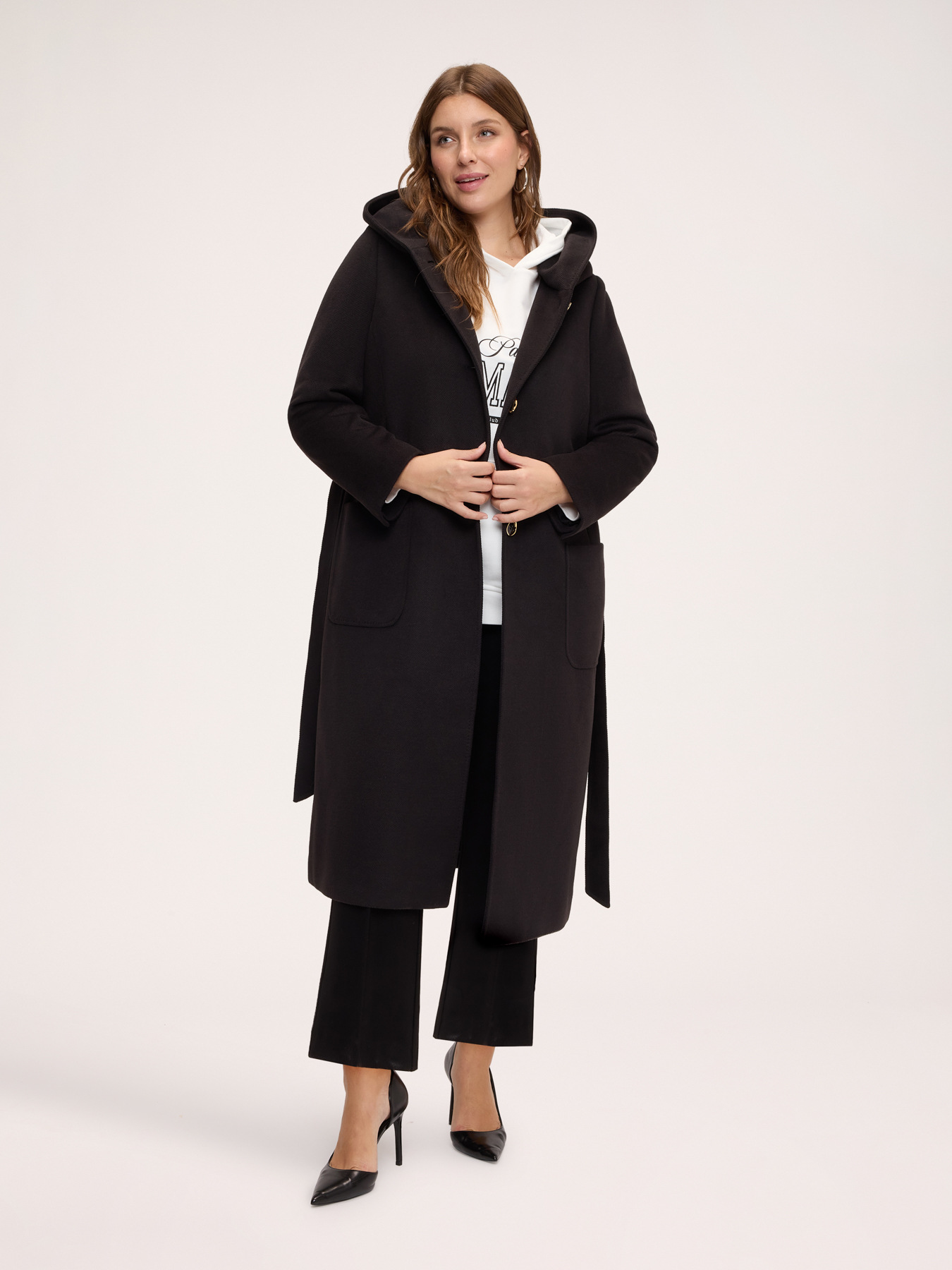 Manteau long &agrave; capuche image number 2