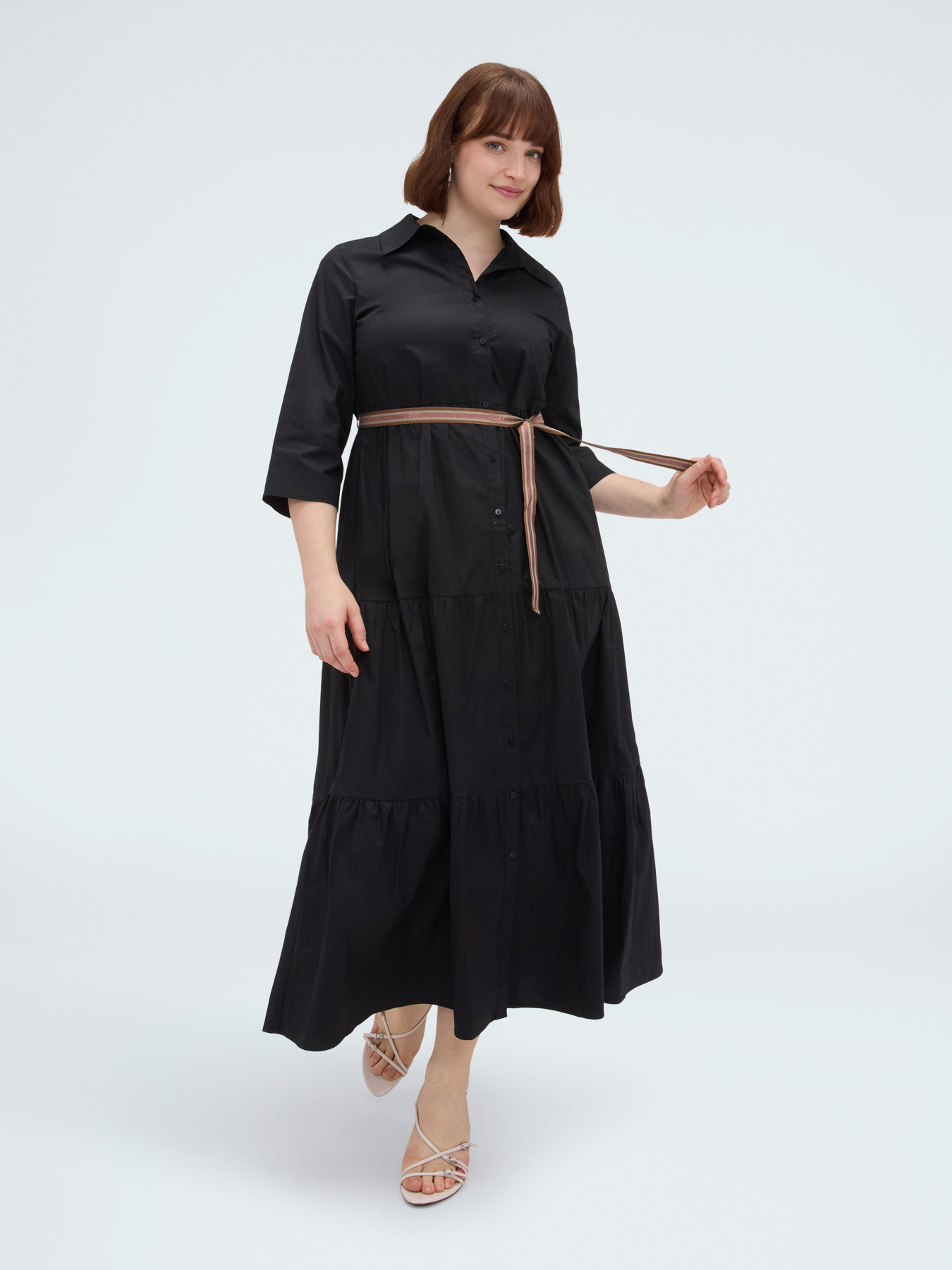 Power viscose shirt dress image number 0