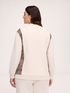 Offene Sweatjacke mit Animal-Print-Eins&auml;tzen image number 1