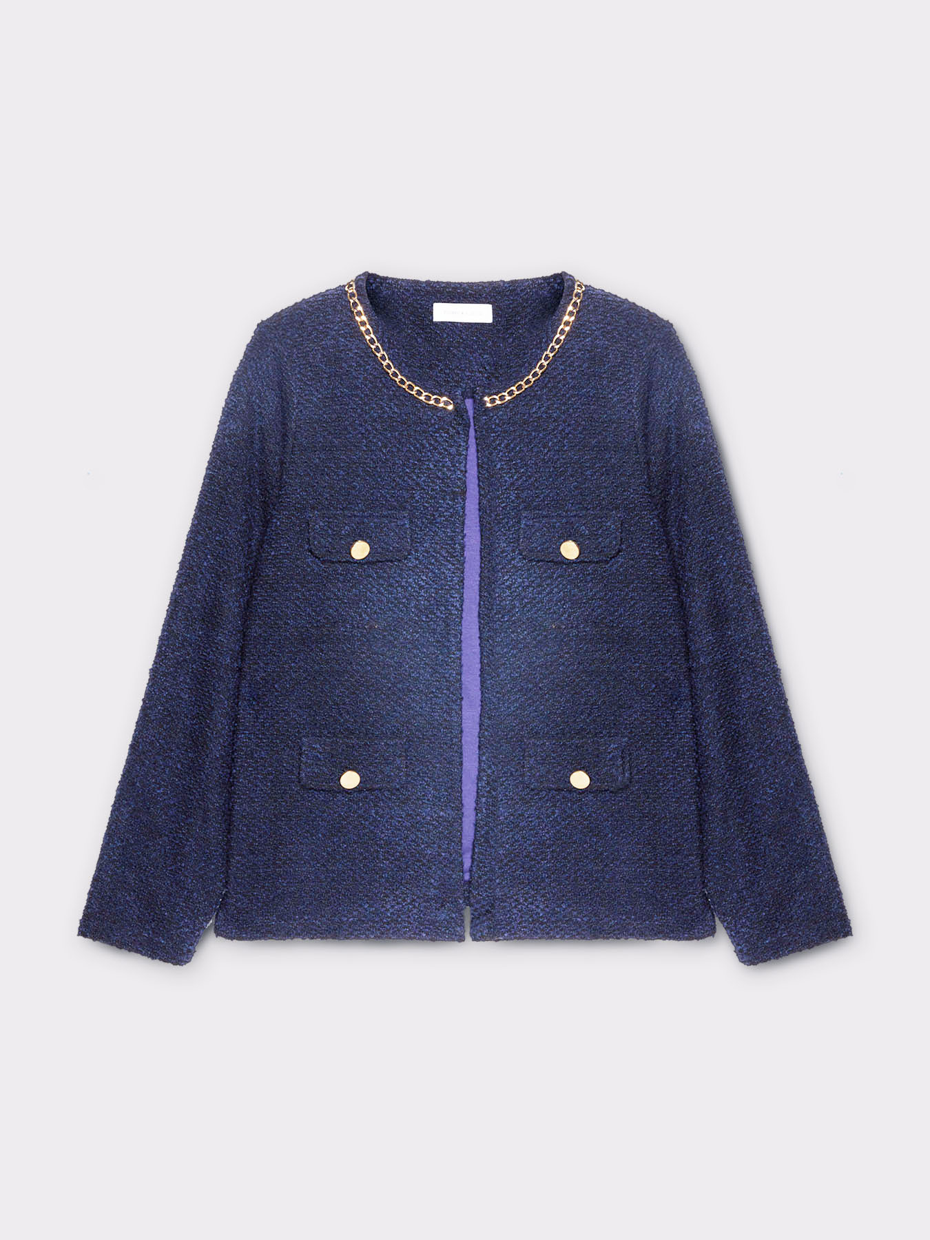 Chaqueta de punto con cadena image number 3