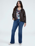 Viscose blend sweater with floral print image number 3