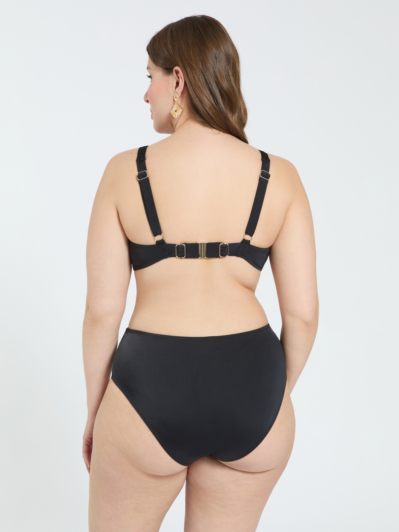 Bikini en r&eacute;sille avec d&eacute;collet&eacute; crois&eacute; image number 1