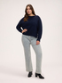 Jersey de cuello redondo con micro lentejuelas image number 2