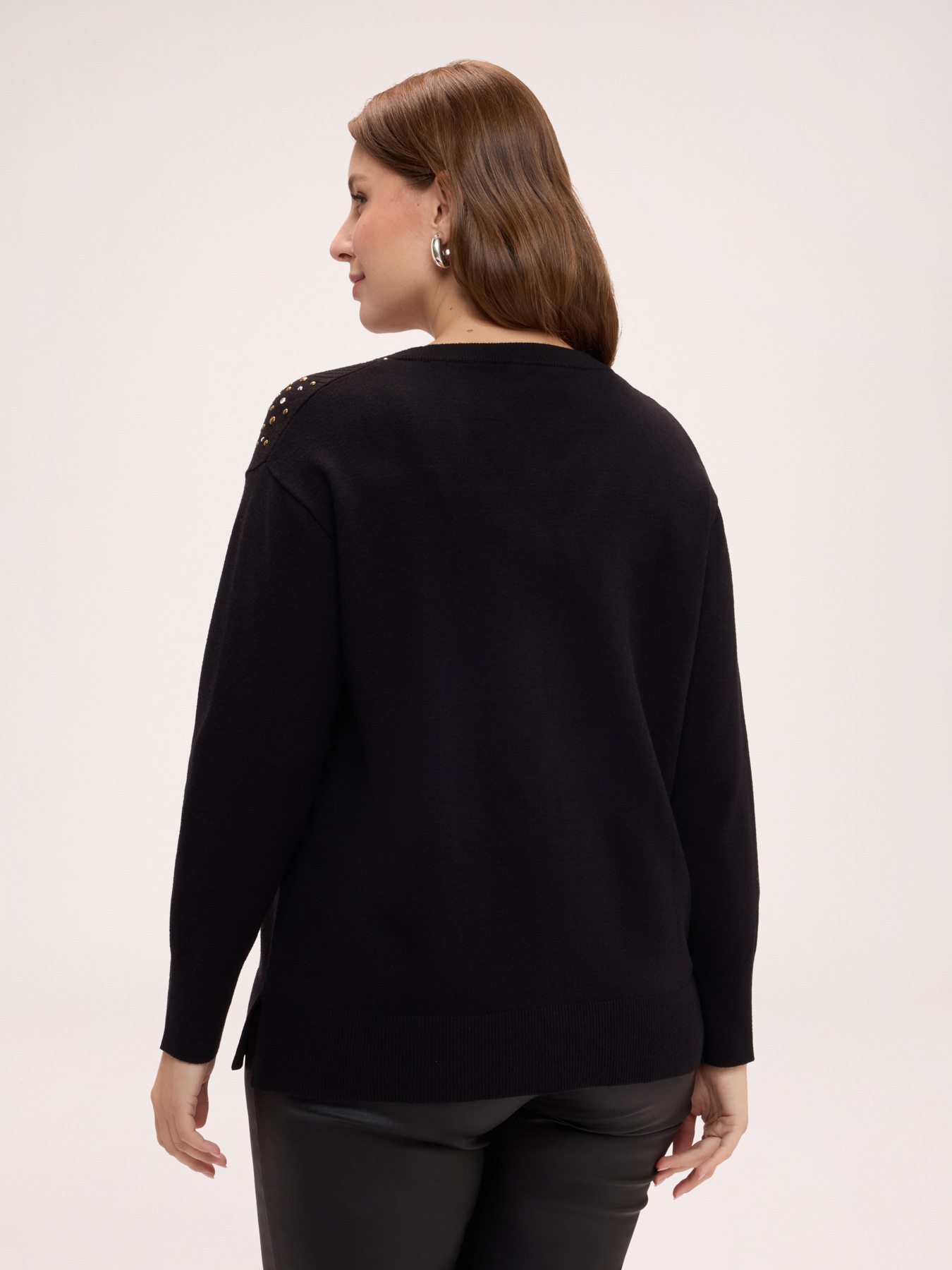 Sweater with jewel embellishments image number 1