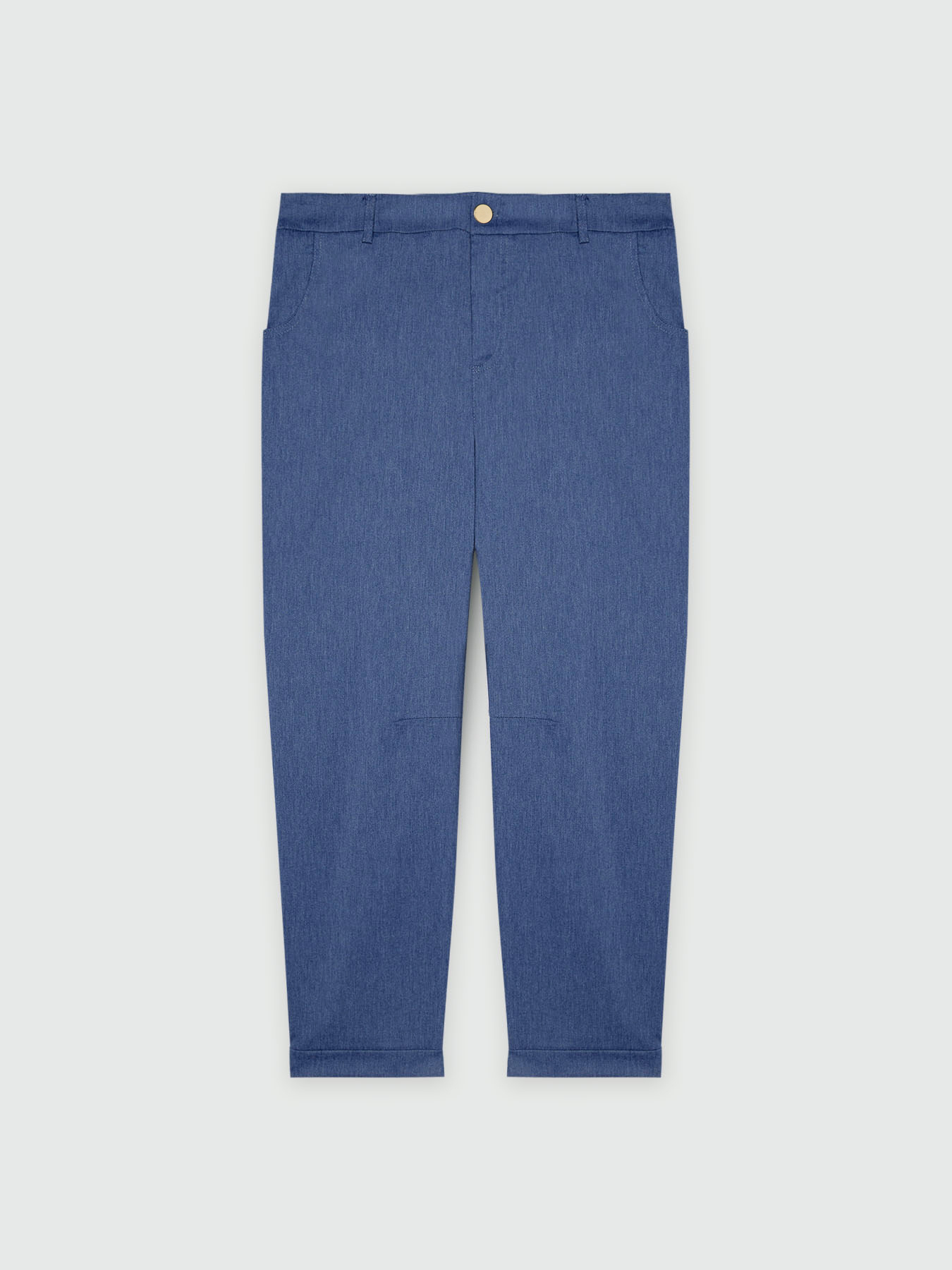 Gerade geschnittene Hose mit schr&auml;g geschnittenen Taschen image number 4