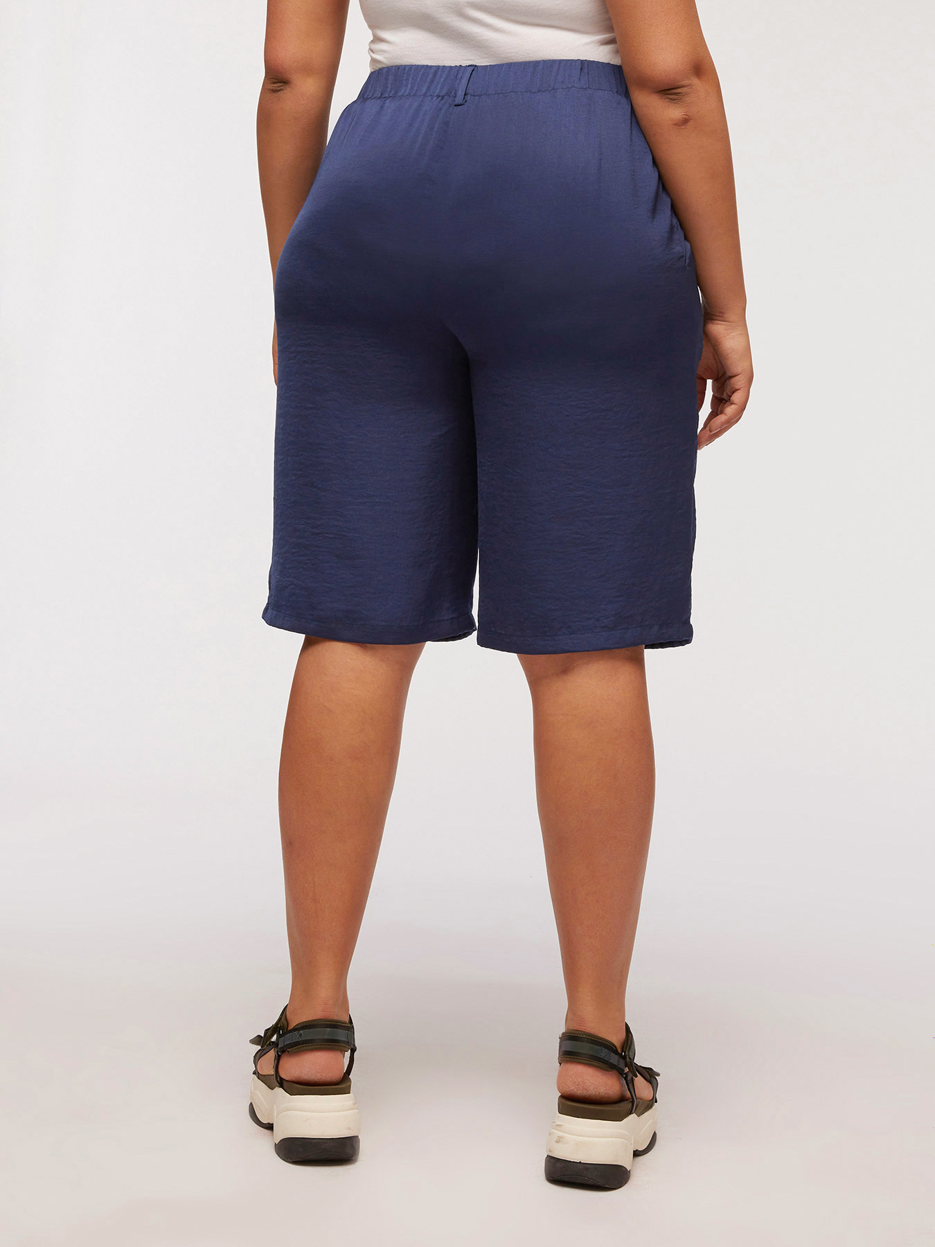 Pantaloni corti in satin debacato - FiorellaRubino.com