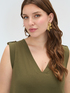 Long V-neck dress image number 2