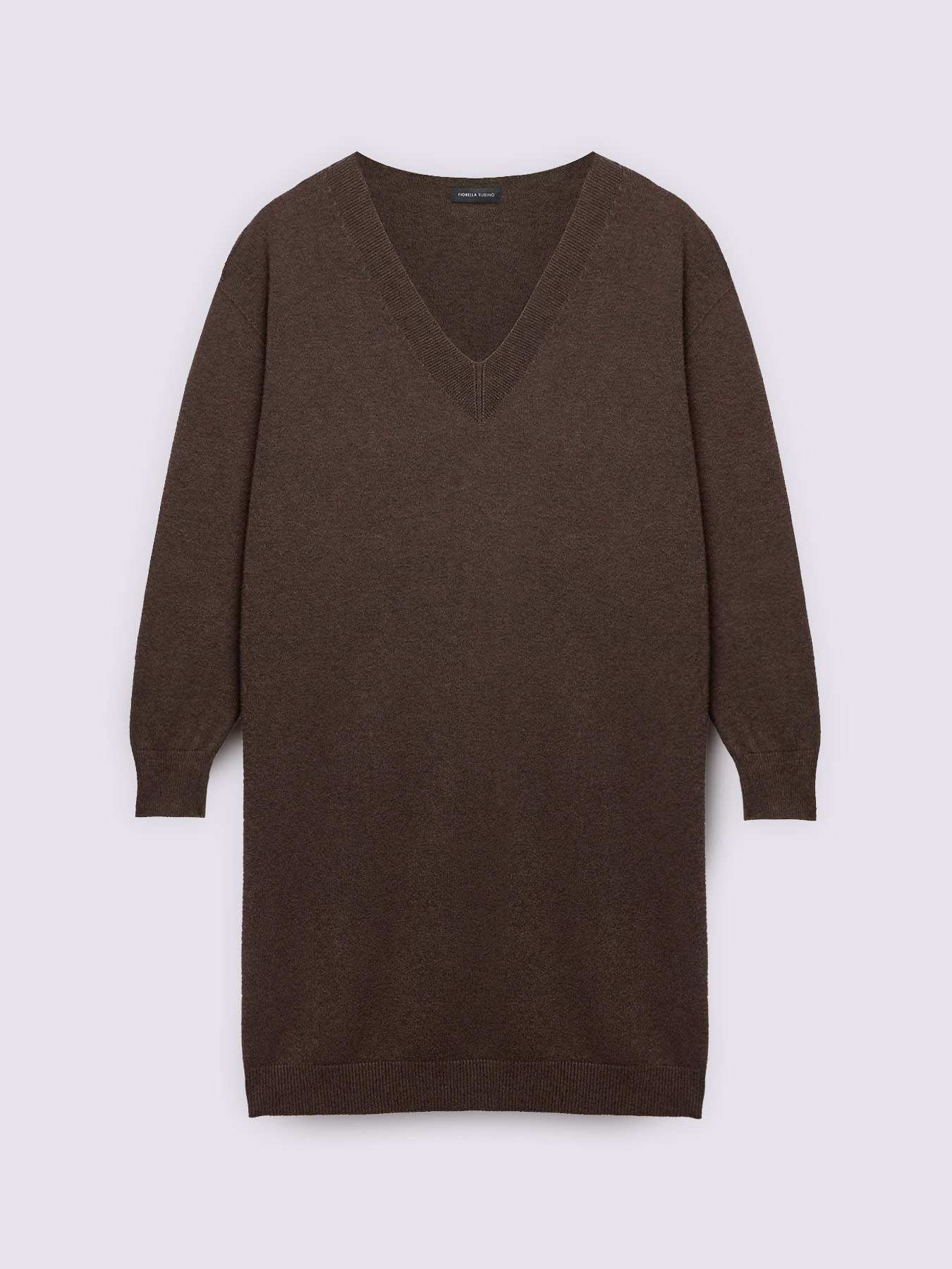 Long sweater with V-neck image number 4