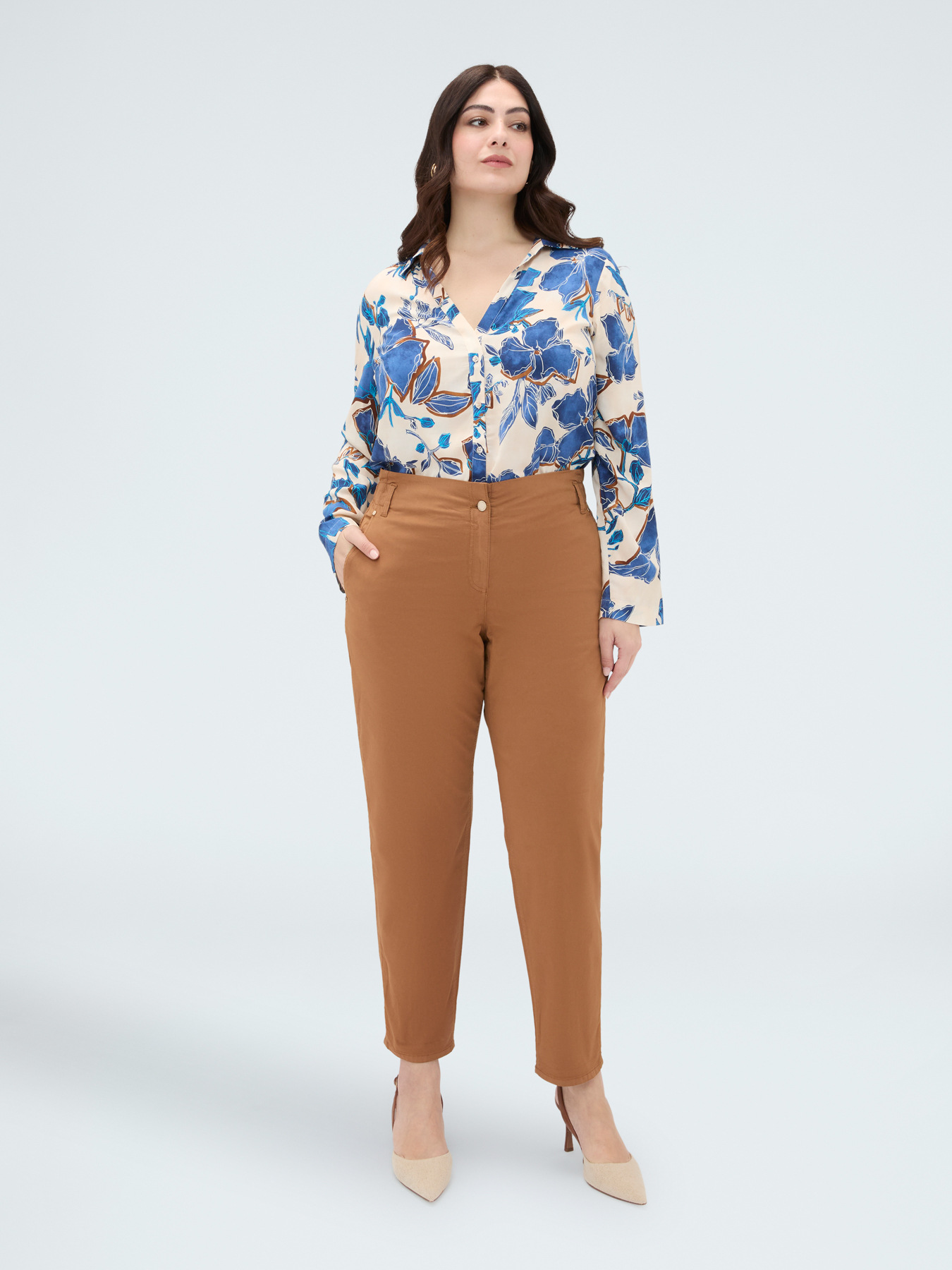 Camicia con stampa floreale image number 4