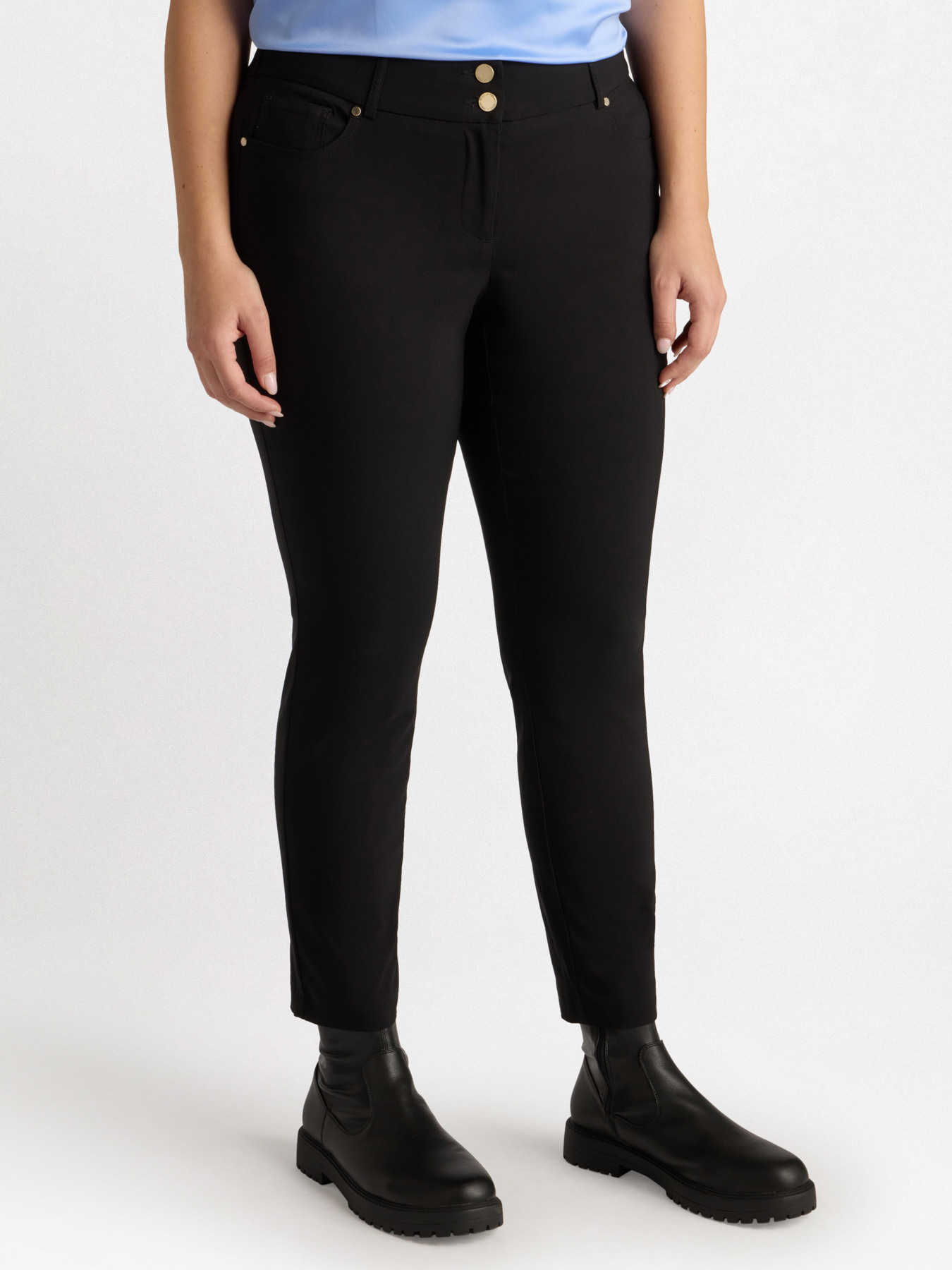 Pantalon skinny en viscose LENZING&trade; ECOVERO&trade; image number 2