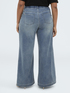 Wide Leg Jeans in washed denim image number 1